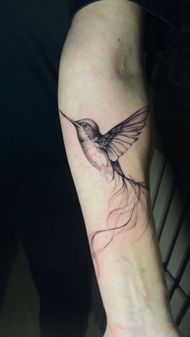 Hummingbird tattoo