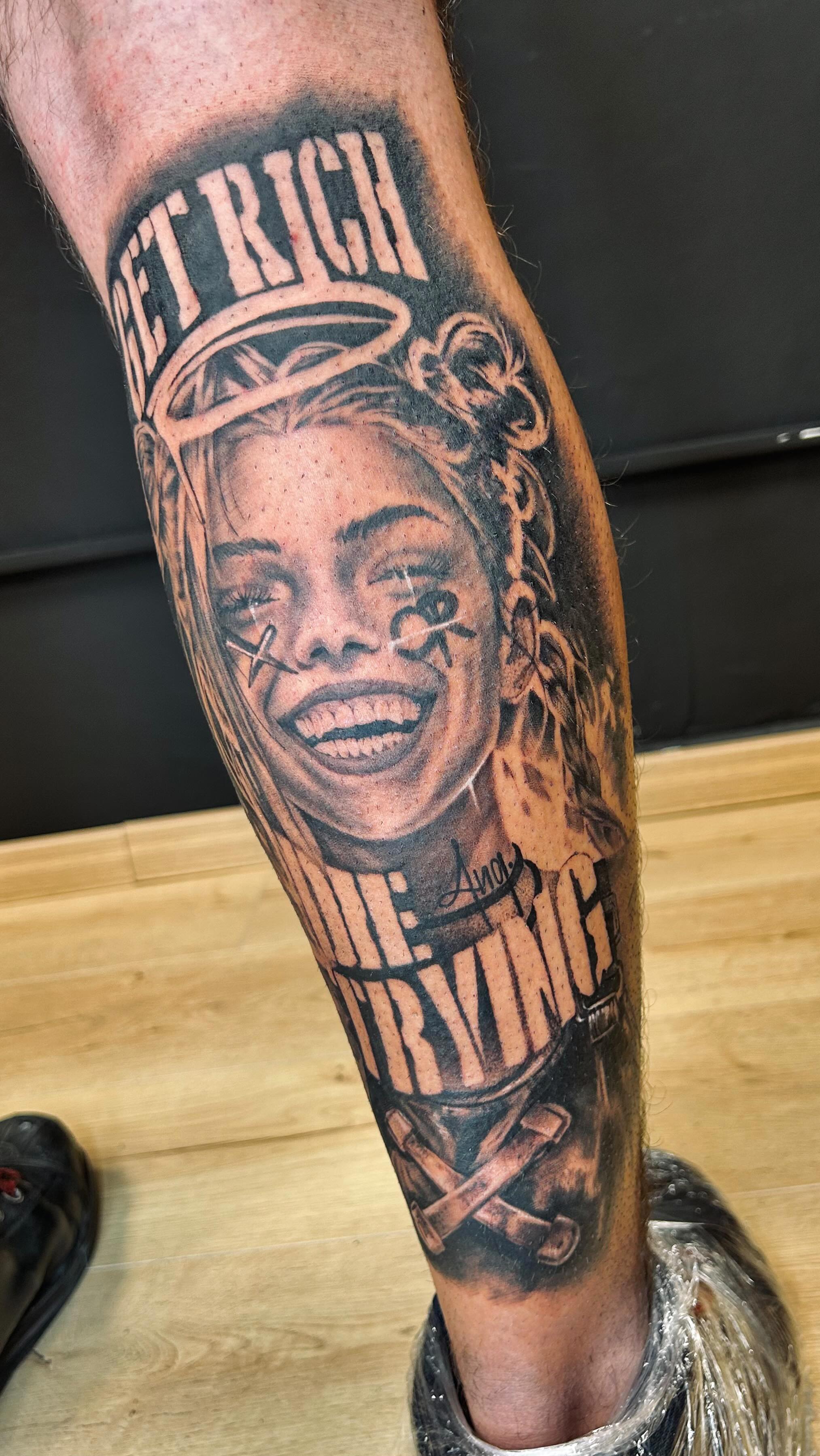 Marilyn chicano style tattoo